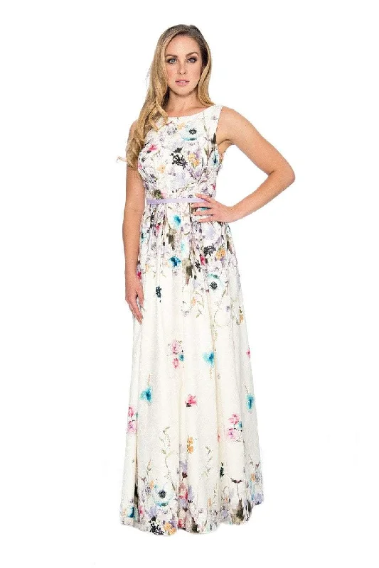 High-Fashion Women's Clothing New Season Fashion Preview Sale Decode 1.8 - Sleeveless Floral Printed A-Line Dress 184552SC
