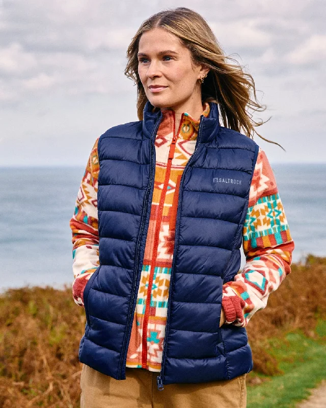 Casual Clothing For Women Stylish Savings Margot - Womens Recycled Padded Gilet - Blue Casual Clothing For Women Stylish Savings Margot - Womens Recycled Padded Gilet - Blue