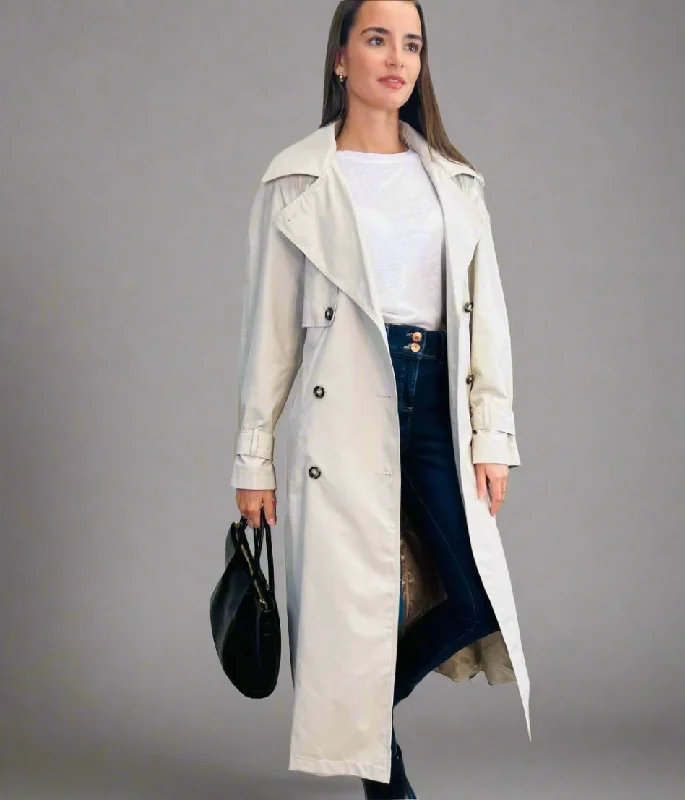 Women's Seasonal Clothing Shop Sale Items Stone Shower Resistant Trench Coat
