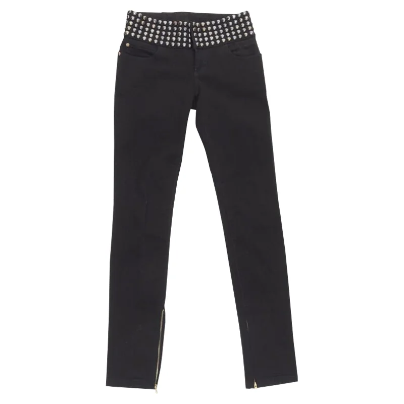 Comfortable Garments For Women Unbeatable Prices Gucci silver dome stud embellishment waist denim Jeans