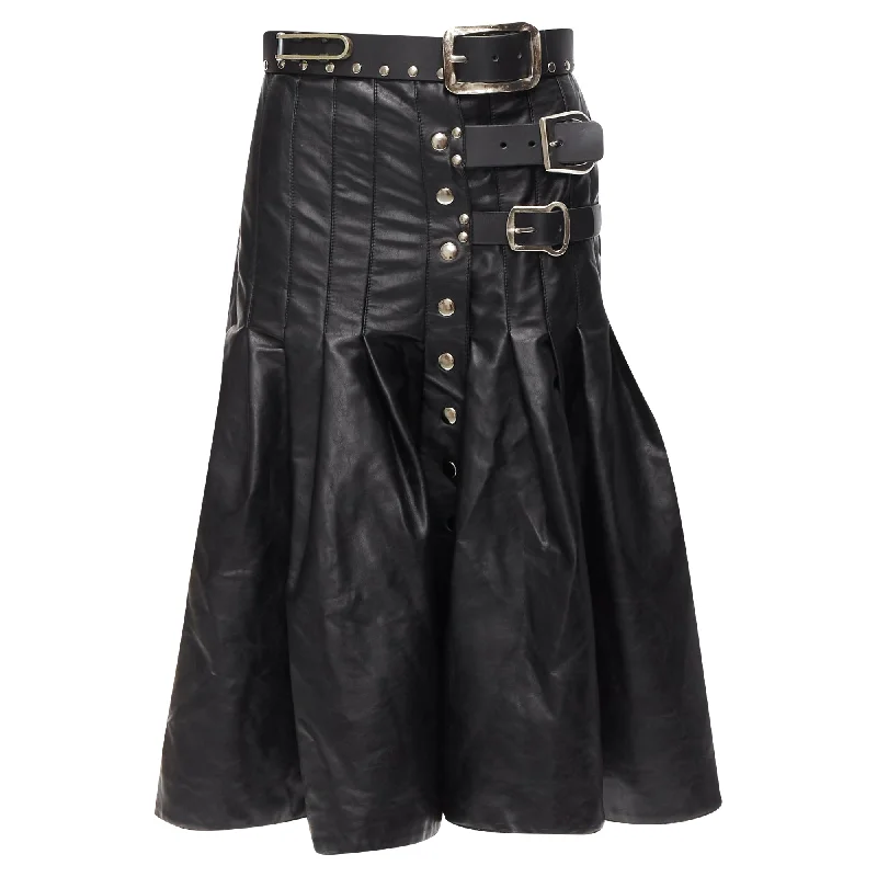 Women's Elegant Clothes Season Sale Chopova Lowena Leather Belt Buckle Studded Gladiator Skirt Women's Elegant Clothes Season Sale Chopova Lowena Leather Belt Buckle Studded Gladiator Skirt