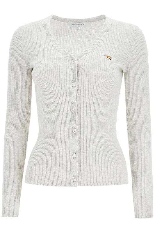 Women's Apparel Hot Trends Maison Kitsune Women's Slim Fit Baby Fox Cardigan For