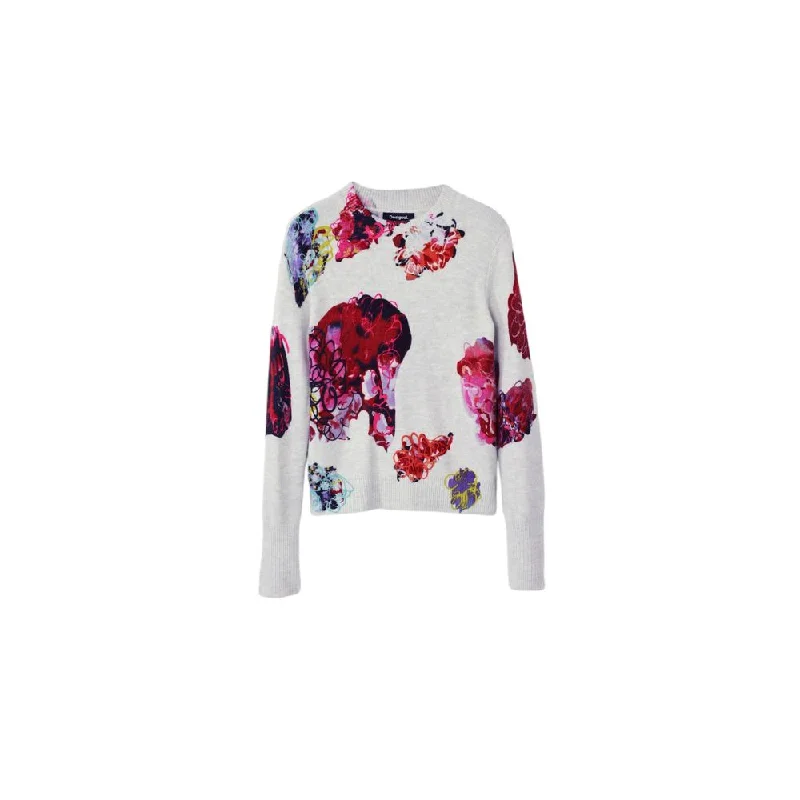 Charming Women's Outfit For Special Occasions Hollywood Glam Award - Show Style Desigual Acrylic Women's Sweater Charming Women's Outfit For Special Occasions Hollywood Glam Award - Show Style Desigual Acrylic Women's Sweater