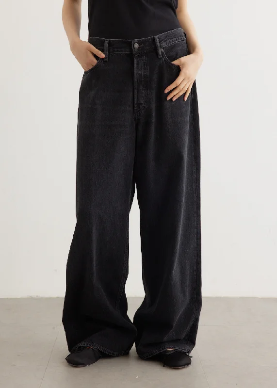 Women's High-Fashion Outfit Today Only 1981F Loose Jeans