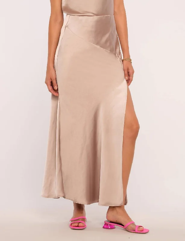 Women's Comfortable Lounge Outfit Season Offer Shayne Skirt In Taupe