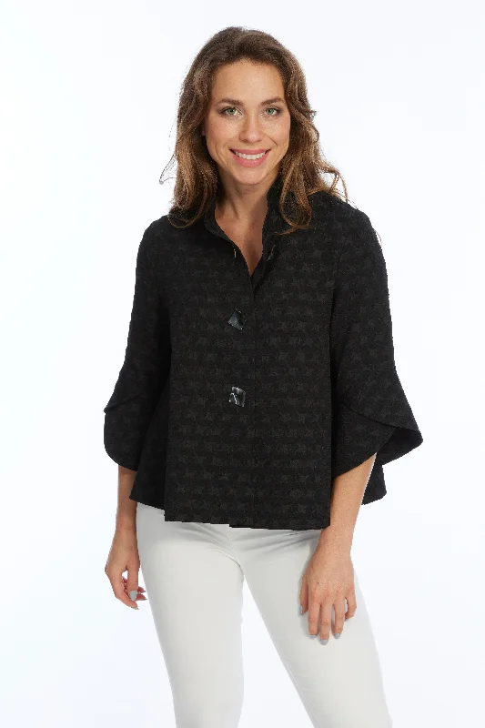 Women's Office Clothing Limited Time Special Offer Women's Black 3 Button Swing Jacket Vaya LIOR Women's Office Clothing Limited Time Special Offer Women's Black 3 Button Swing Jacket Vaya LIOR