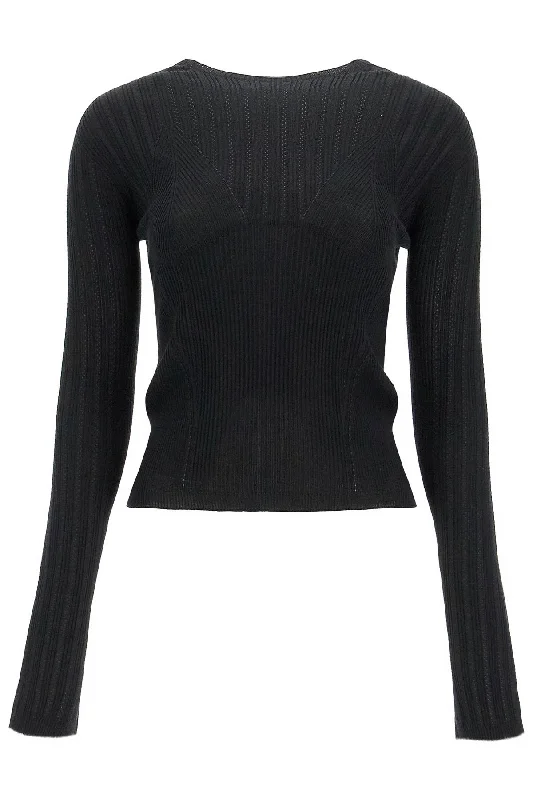 Women's Transitional Garments Stylish Looks Lanvin Women's Ribbed Crewneck Sweater Women's Transitional Garments Stylish Looks Lanvin Women's Ribbed Crewneck Sweater