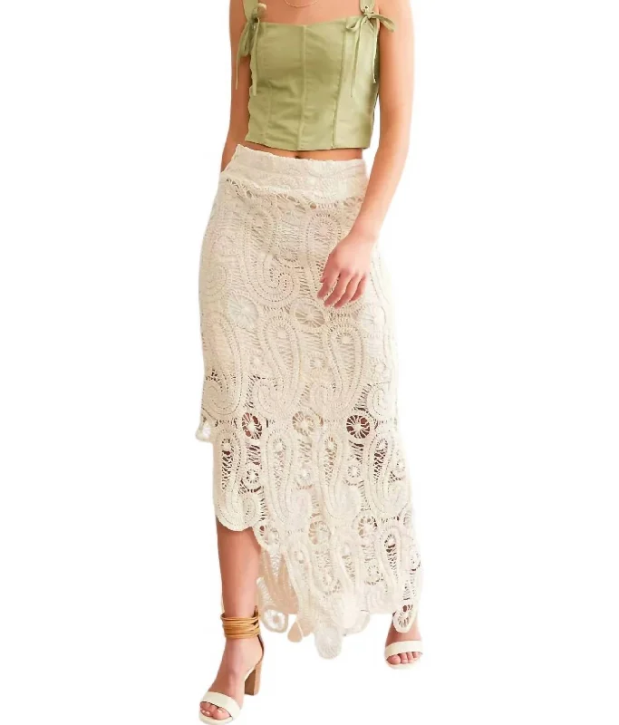 Women's High-Fashion Outfit Sale Event, Prices Rock Boho Kiss Skirt In Natural