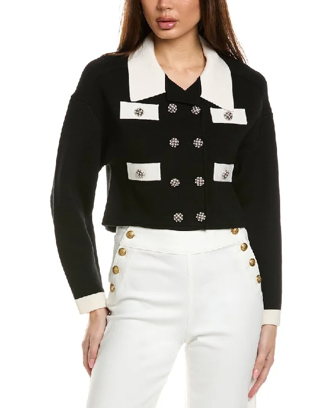 Women's Stylish Vacation Attire Special Occasion Wear alice + olivia Verdell Wool-Blend Sweater Jacket Women's Stylish Vacation Attire Special Occasion Wear alice + olivia Verdell Wool-Blend Sweater Jacket