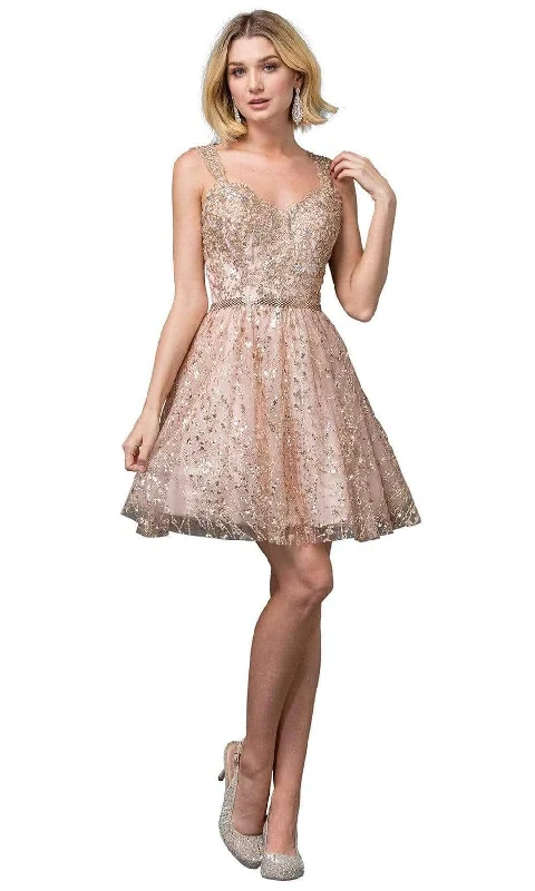 Elegant Women's Evening Garments Chic Style, Always In Vogue Dancing Queen - 3222 Sleeveless Glittered Homecoming Dress Elegant Women's Evening Garments Chic Style, Always In Vogue Dancing Queen - 3222 Sleeveless Glittered Homecoming Dress
