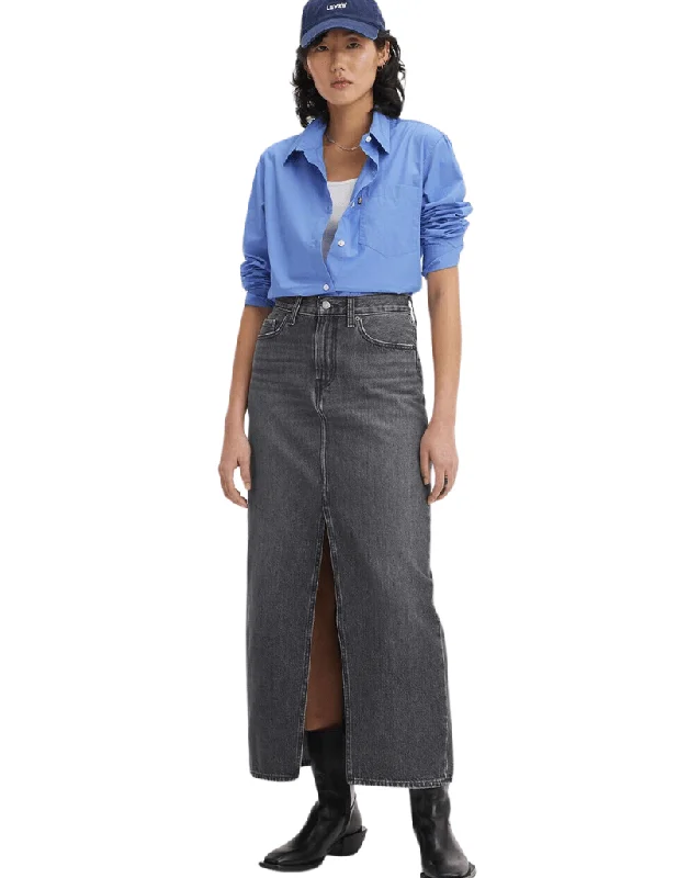 Women's Clothing And Garments Sets Fashion Forward Style Levi's Ankle Column Skirt