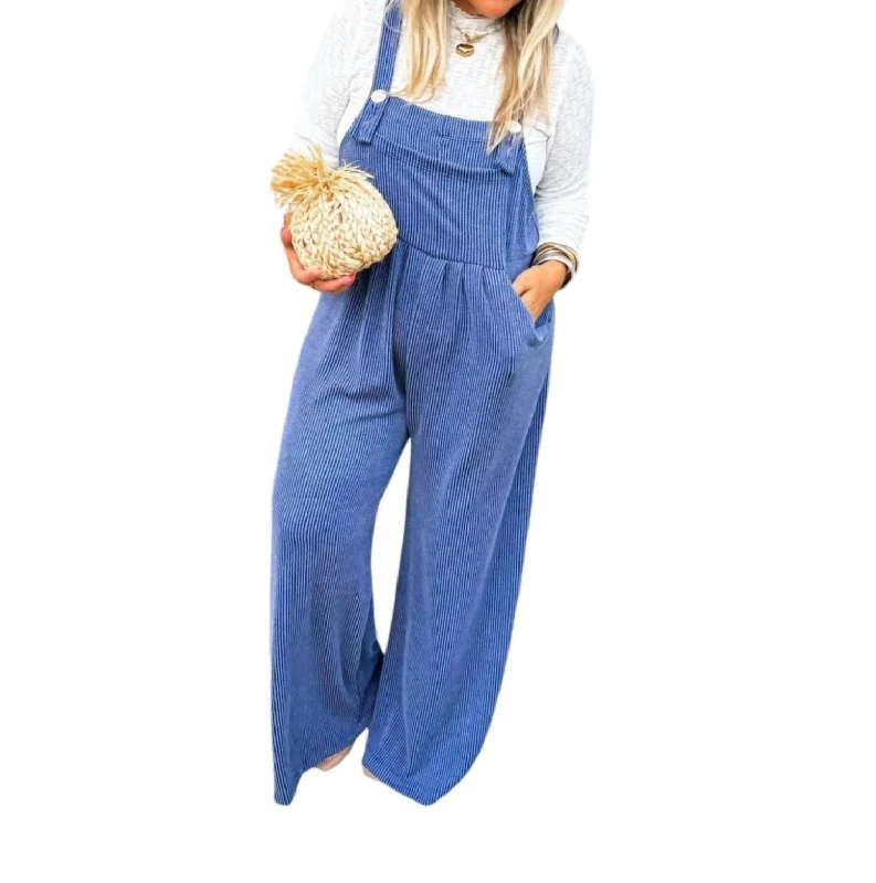 Women's Casual Wear Clothes Huge Markdowns Karli Boho Overalls In Blue