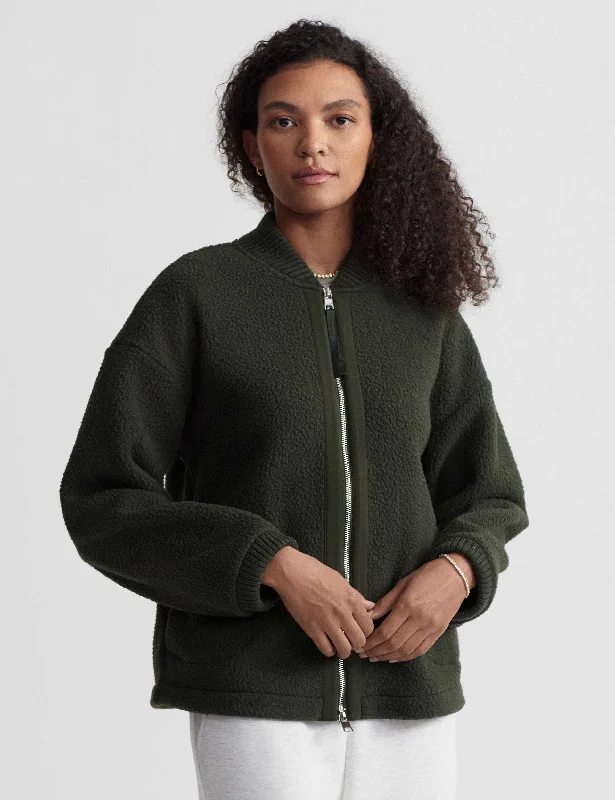 Women's High-End Clothing Exquisite Women's Wear Sale Willmont Patch Pocket Fleece - Dark Resin Green Women's High-End Clothing Exquisite Women's Wear Sale Willmont Patch Pocket Fleece - Dark Resin Green