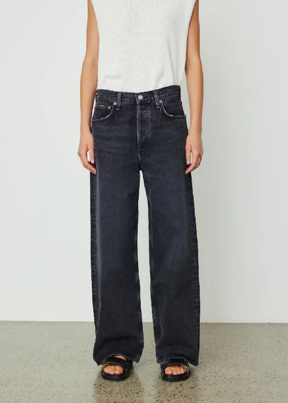 Women's Weekend Outfit Premium Quality Garments Low Slung Baggy Jeans