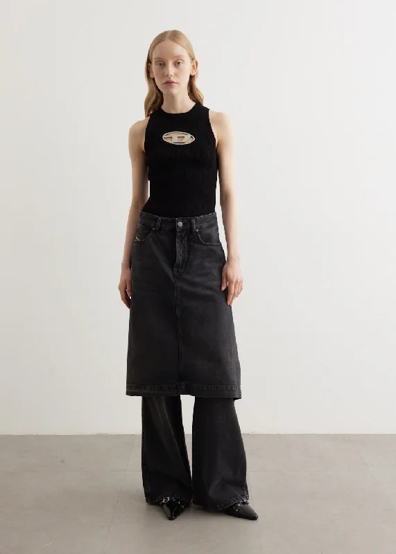 Women's Luxury Garments Day-To-Night Styles D-Syren-S Pantaloni Pant Skirt