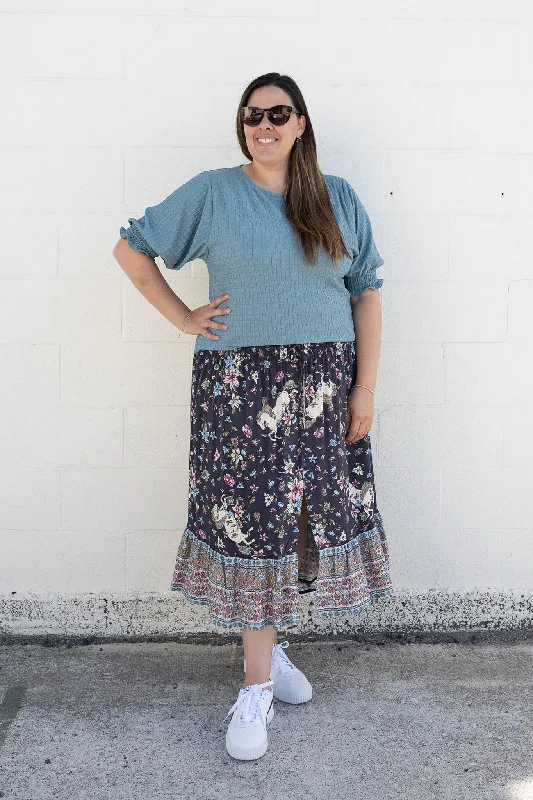 Women's Workout Clothing Budget Friendly Pebble Fairytale Floral - Magnolia Maxi Skirt Women's Workout Clothing Budget Friendly Pebble Fairytale Floral - Magnolia Maxi Skirt