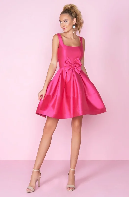 Luxury Women's Clothes Latest Fashion Mac Duggal - Sleeveless Bow Accented A-Line Dress 66571CSC