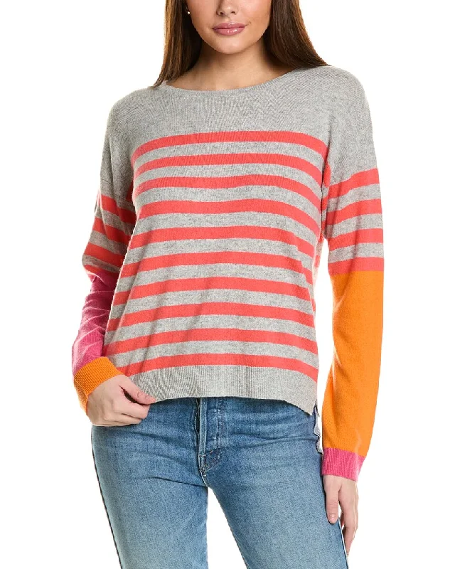 Chic Clothing For Women Must-Have Styles Collaboration Alison Stripe Cashmere Sweater