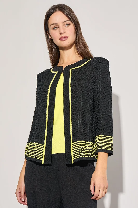 Women's Cozy Outfit For Lounging Bold Fashion Plus Size Ottoman Knit Two-Tone Jacket Women's Cozy Outfit For Lounging Bold Fashion Plus Size Ottoman Knit Two-Tone Jacket