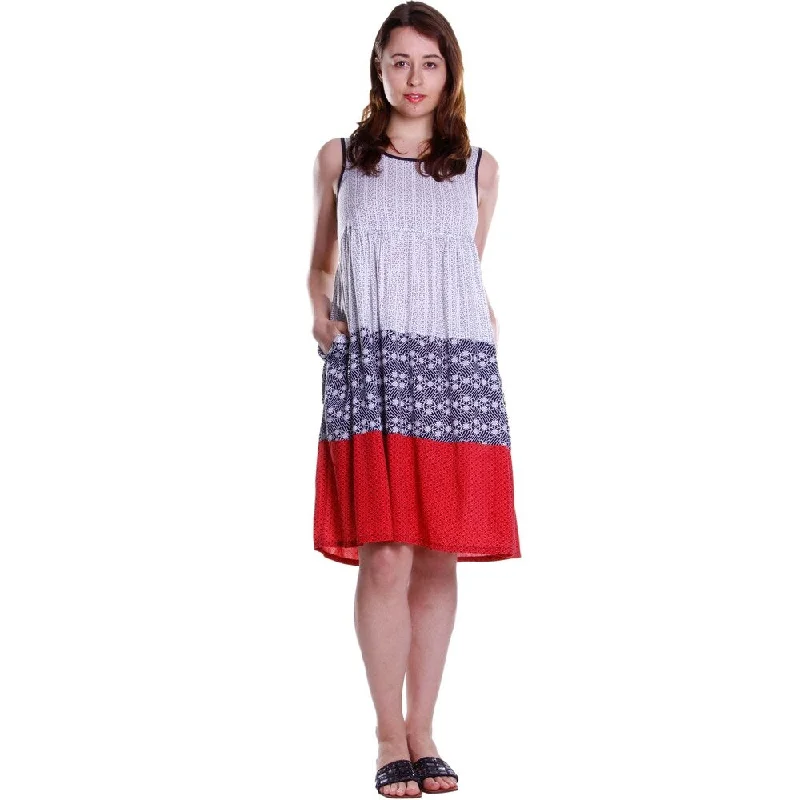 Affordable Trendy Clothes For Women Popular Collection La Cera Women's Sleeveless Tiered Dress