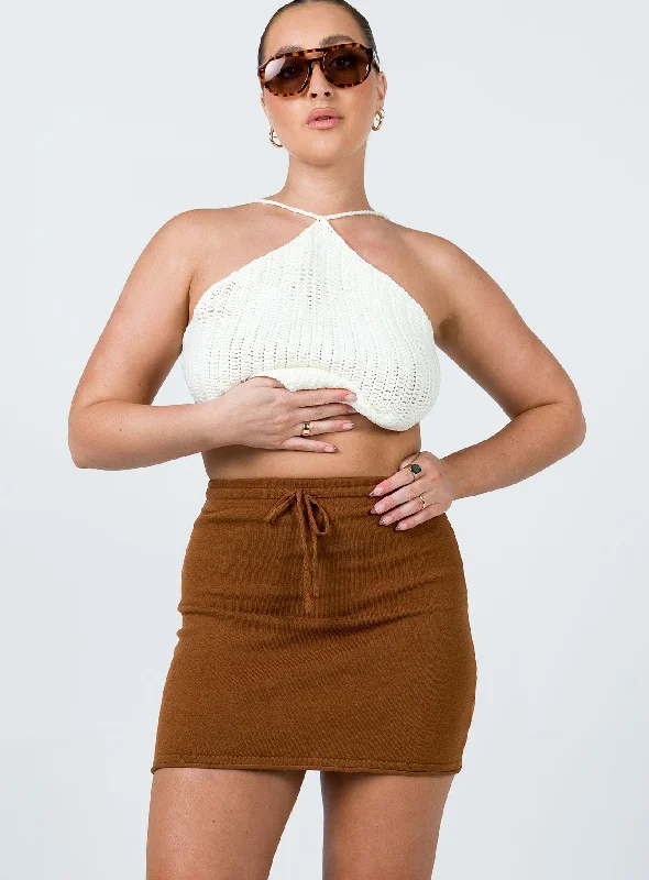 Women's Clothing For Everyday Wear Day-To-Night Styles Alice Mini Skirt Brown