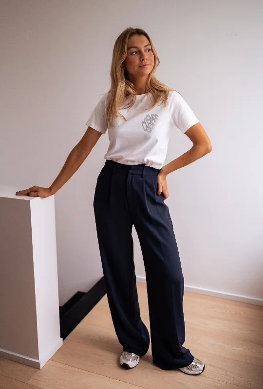 Fashionable Women's Outfit Trend Leading Collection Navy Blue Victor Pants