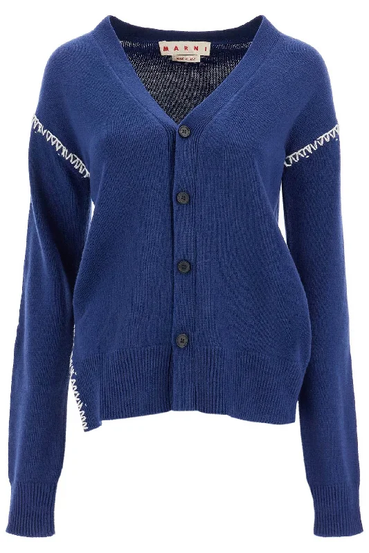 Women's Fashionable Attire For Work Special Offer Marni Women's Cardigan With Stitching Details Women's Fashionable Attire For Work Special Offer Marni Women's Cardigan With Stitching Details