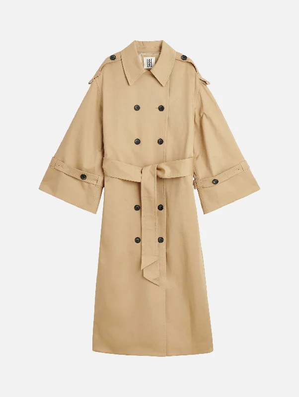 Affordable Women's Attire Trendy Pulse Alanis Trench Coat in Sand Beige