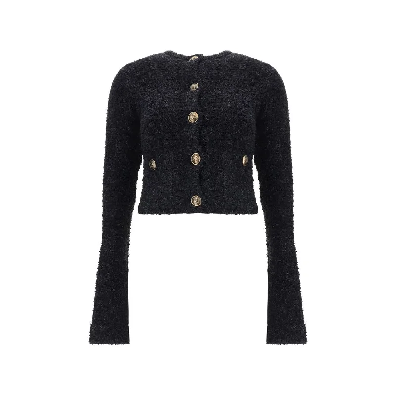 Women's Romantic Outfit Parisian Effortless Chic Style Balenciaga Women's Cardigan