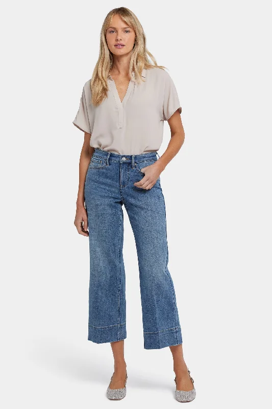 Plus-Size Women's Clothing Vintage Style Clothing Sale Teresa Wide Leg Ankle Jeans - Majorca Bay Plus-Size Women's Clothing Vintage Style Clothing Sale Teresa Wide Leg Ankle Jeans - Majorca Bay