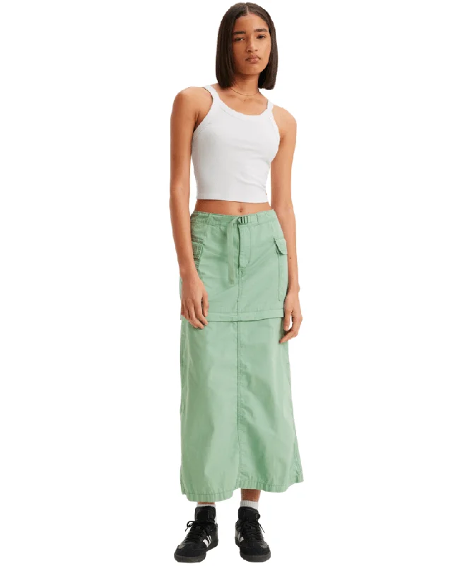Women's Travel Garments Feminine Flow Convertible Cargo Skirt
