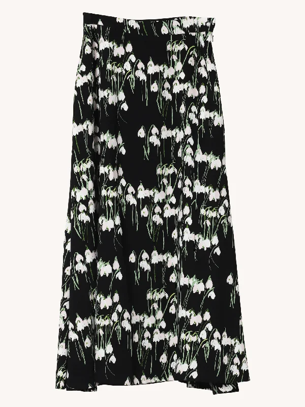 Women's Plus-Size Attire Elegant Details LEANNE MIDI SKIRT