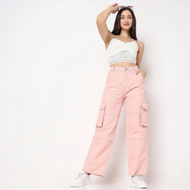 Women's Wedding Apparel Style Without Limits Cargo Fit High Rise Jeans