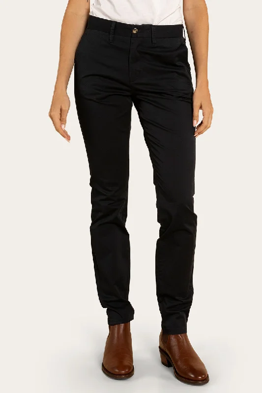 Women's Outfit Romantic Detailing Samford Womens Slim Chino Pant - Dark Navy