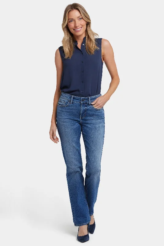 Chic Clothes For Women Big Discounts Marilyn Straight Jeans In Long Inseam - Picasso Lake Chic Clothes For Women Big Discounts Marilyn Straight Jeans In Long Inseam - Picasso Lake