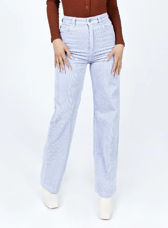 Women's Clothing Outfit Set Trendsetting Threads Abrand 94 High & Wide Dusty Blue Cord Women's Clothing Outfit Set Trendsetting Threads Abrand 94 High & Wide Dusty Blue Cord