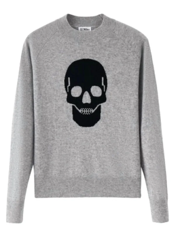 Stylish Women's Clothing Huge Discounts This Week Women's Jesibel Skull Sweater In Heather Stylish Women's Clothing Huge Discounts This Week Women's Jesibel Skull Sweater In Heather