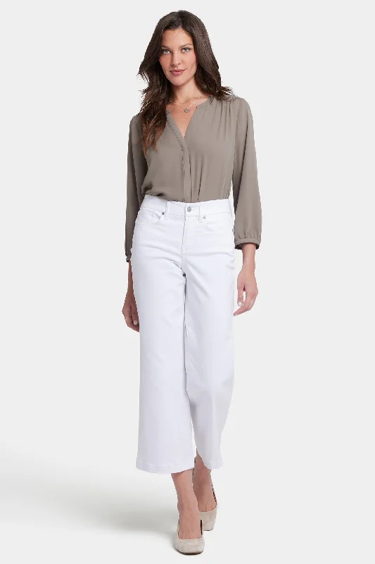 Women's Vintage-Inspired Clothing Trend Forward Threads For Her Waist-Match™ Teresa Wide Leg Ankle Jeans - Optic White Women's Vintage-Inspired Clothing Trend Forward Threads For Her Waist-Match™ Teresa Wide Leg Ankle Jeans - Optic White