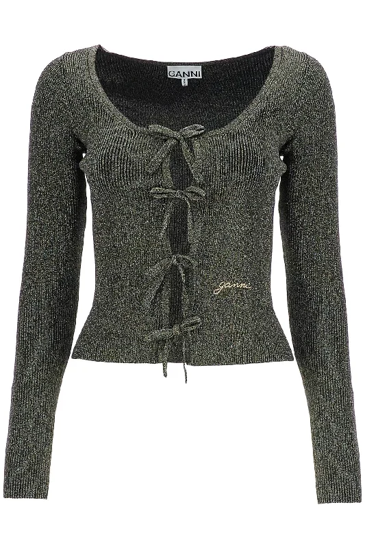 Women's Elegant Garments Hot Styles Ganni Women's Lurex Knit Cardigan